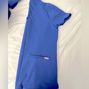 Figs scrubs denim blue